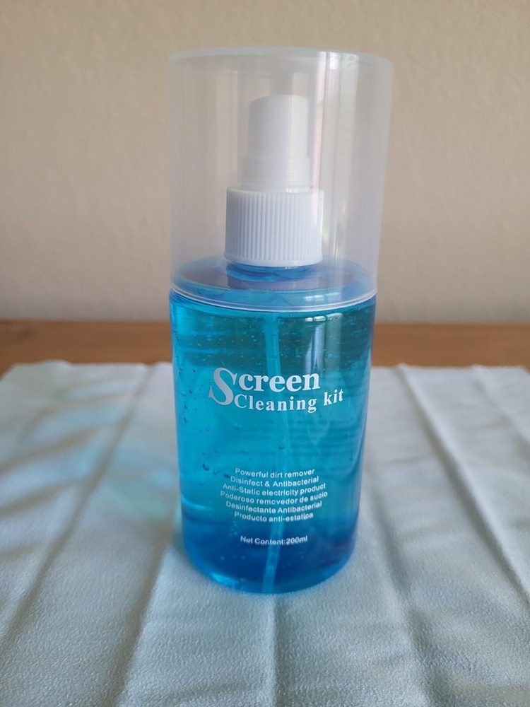 Screen CD Cleaner Solution Spray Compact Disc CD-DVD Cleaning Fluid+Microfiber