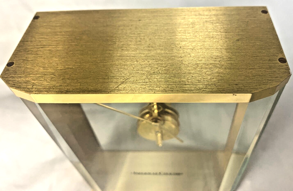 Extremely RARE Jaeger LeCoultre PRISM 8 Days Inline Table Desk Clock