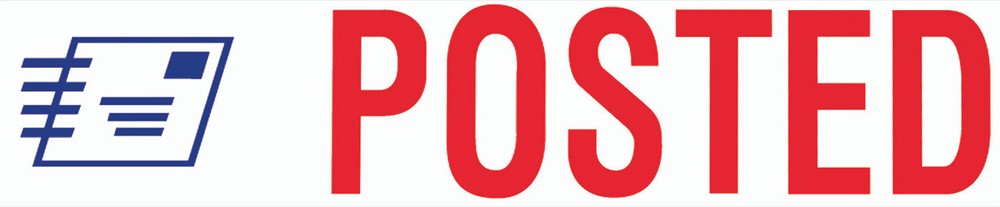 Trodat "POSTED" Self Inking Rubber Stamp