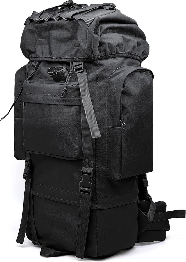 65L Hiking Backpack Water Resistent Oversized Rucksack Extra Large Camping Bag