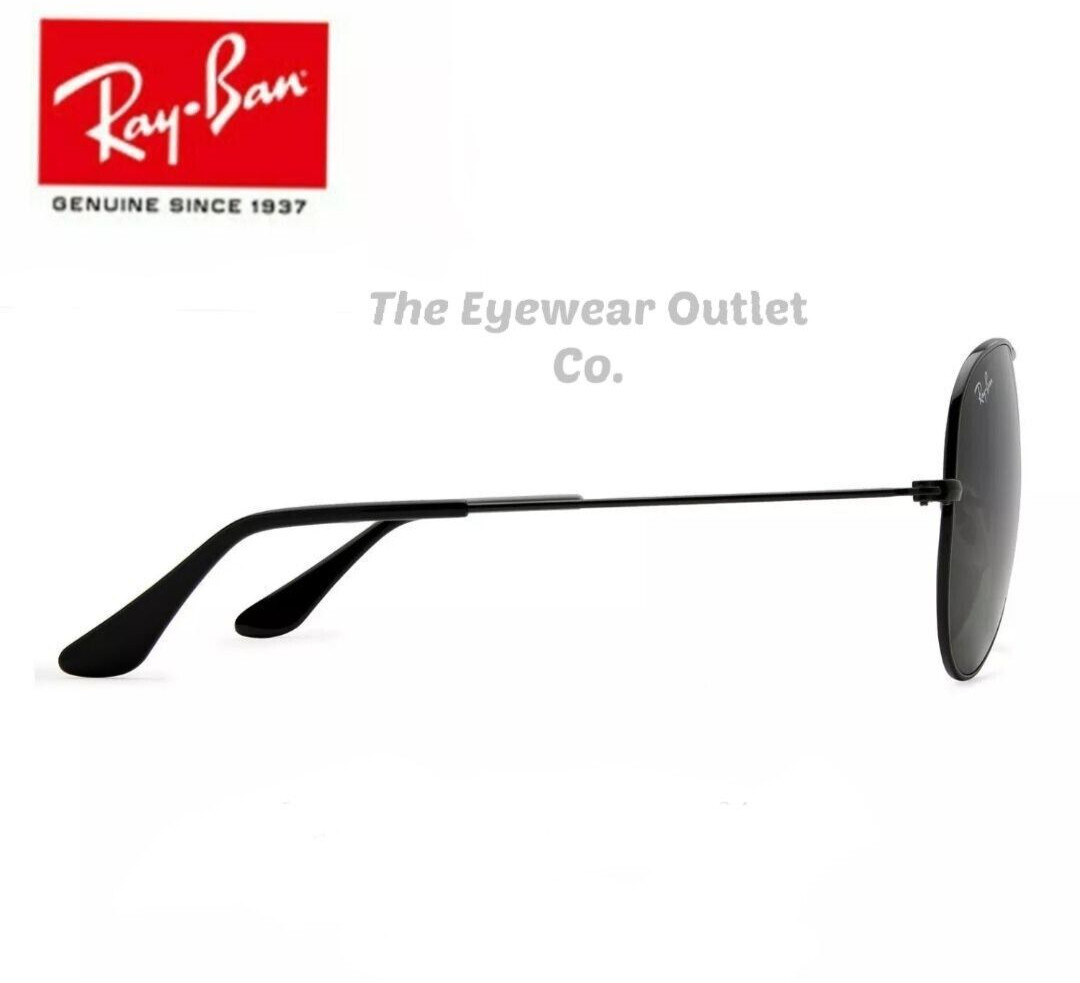 Store Display Rayban Aviator Black RB3025 Standard 58mm Large 62mm Men / Women
