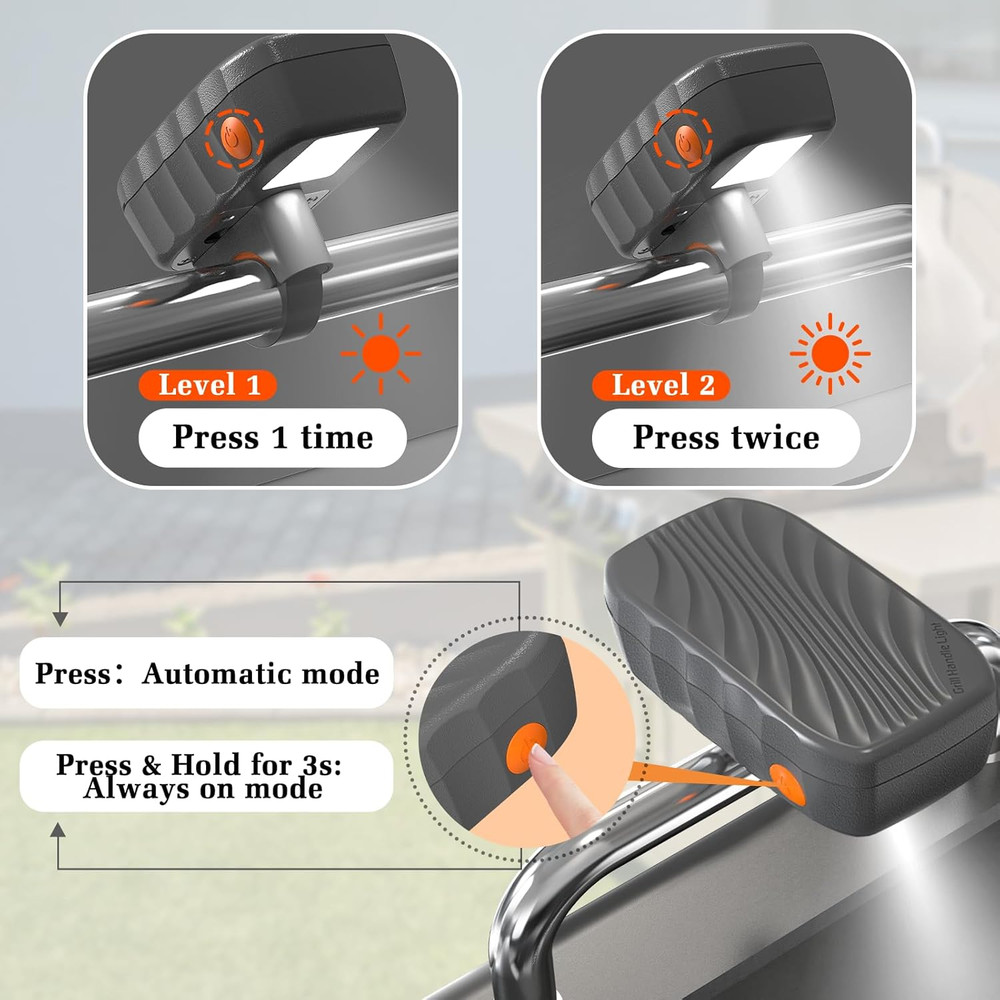 Grill Light Designed for Blackstone Griddle & Weber Grill, Automatic On/Off BBQ