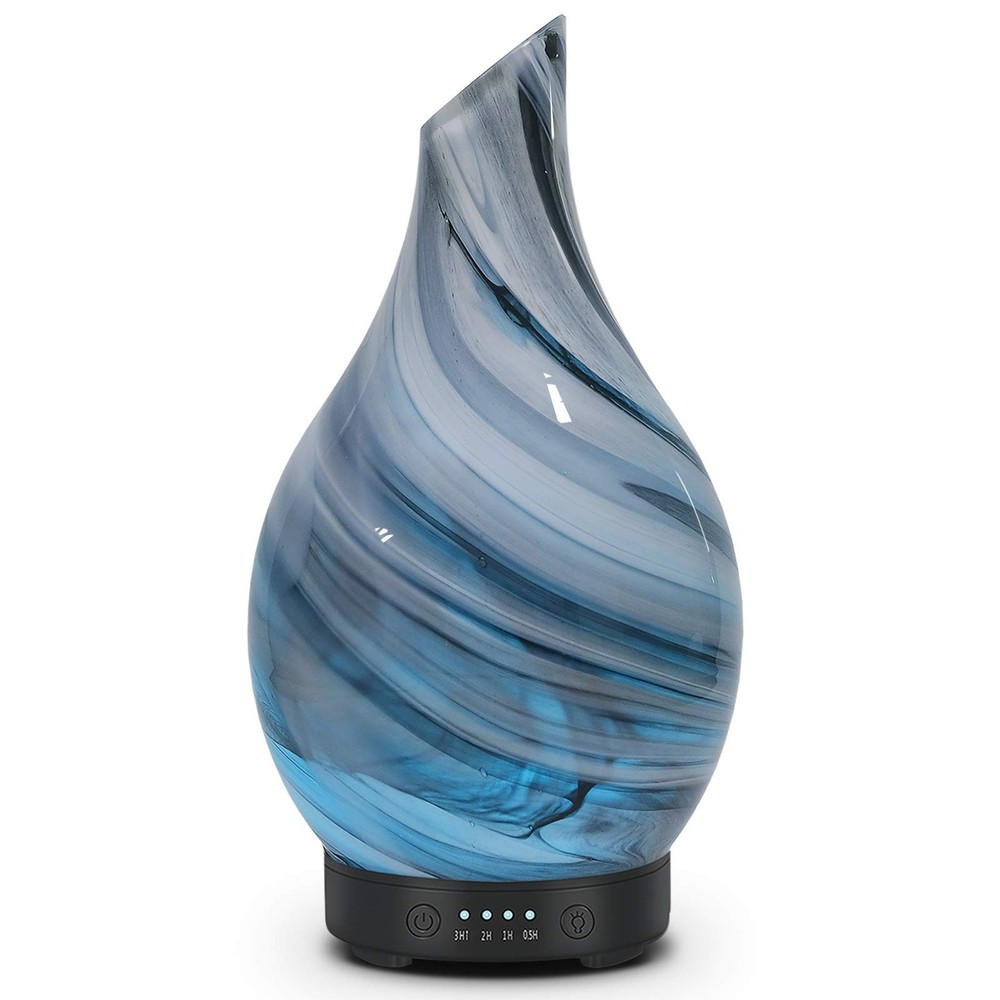 Essential Oil Diffuser Aromatherapy 1 Count (Pack of 1), Grey Wave-120ml