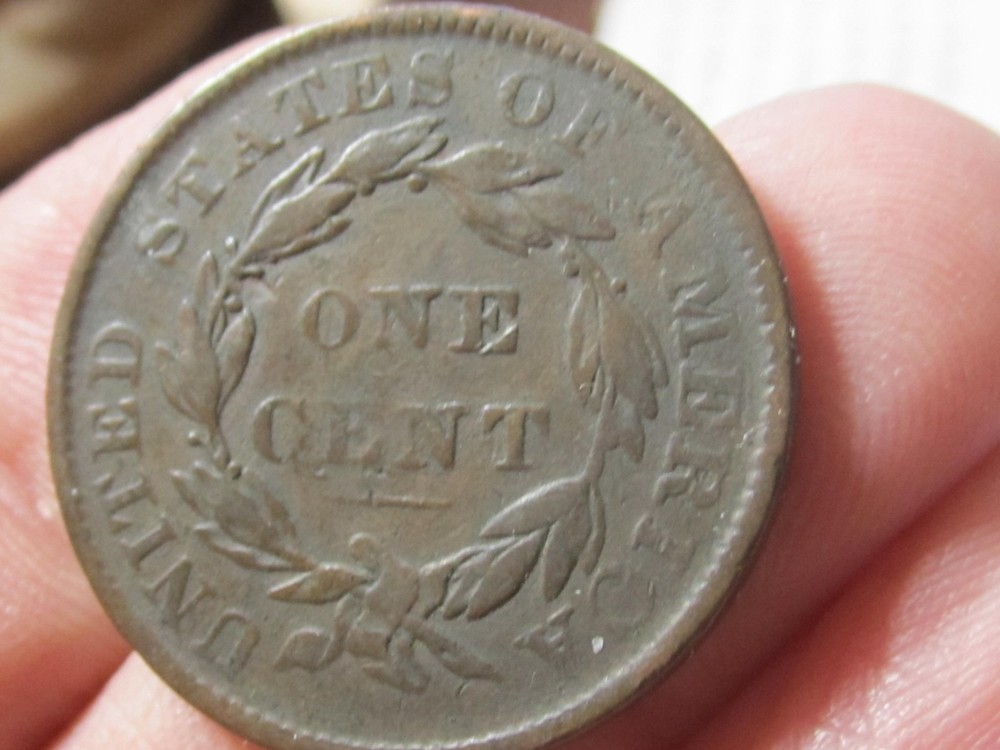 1835 CORONET HEAD LARGE CENT, Small Eight, Small Stars, Fine Condition