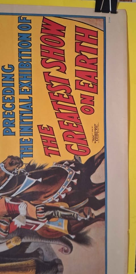 RARE VTG 1971 Ringling Bros Barnum & Bailey Big Free Street Parade Circus Poster