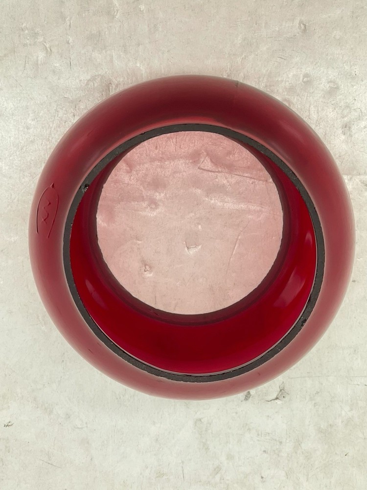 Red Corning Short Globe For Railroad Lantern