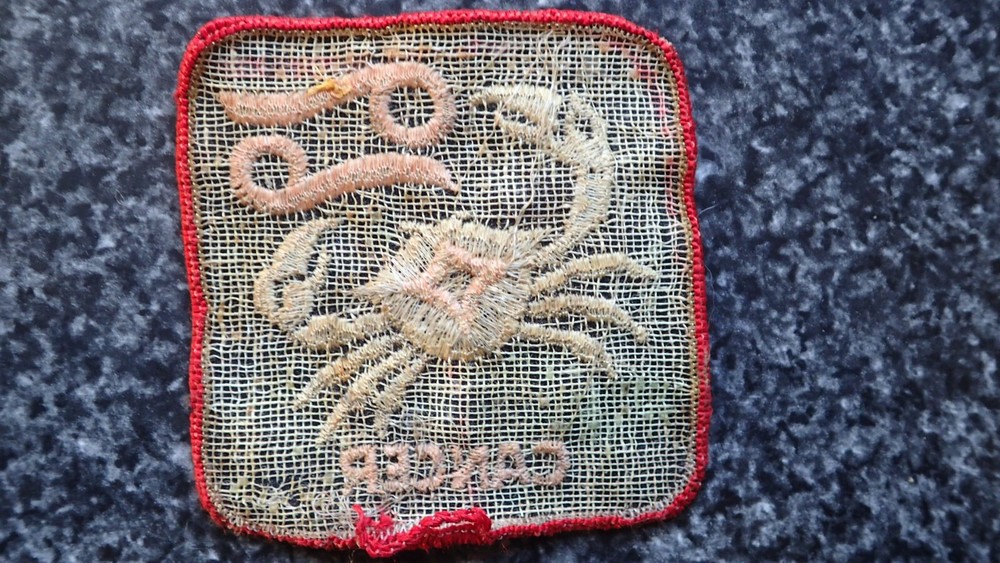 Vintage CANCER Astrology Patch