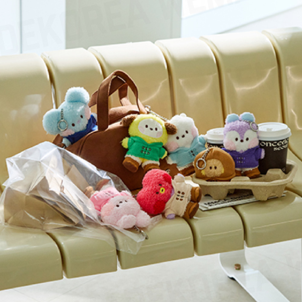 BT21 Character minini Boots Edition Doll Key Ring Official K-POP Authentic Goods