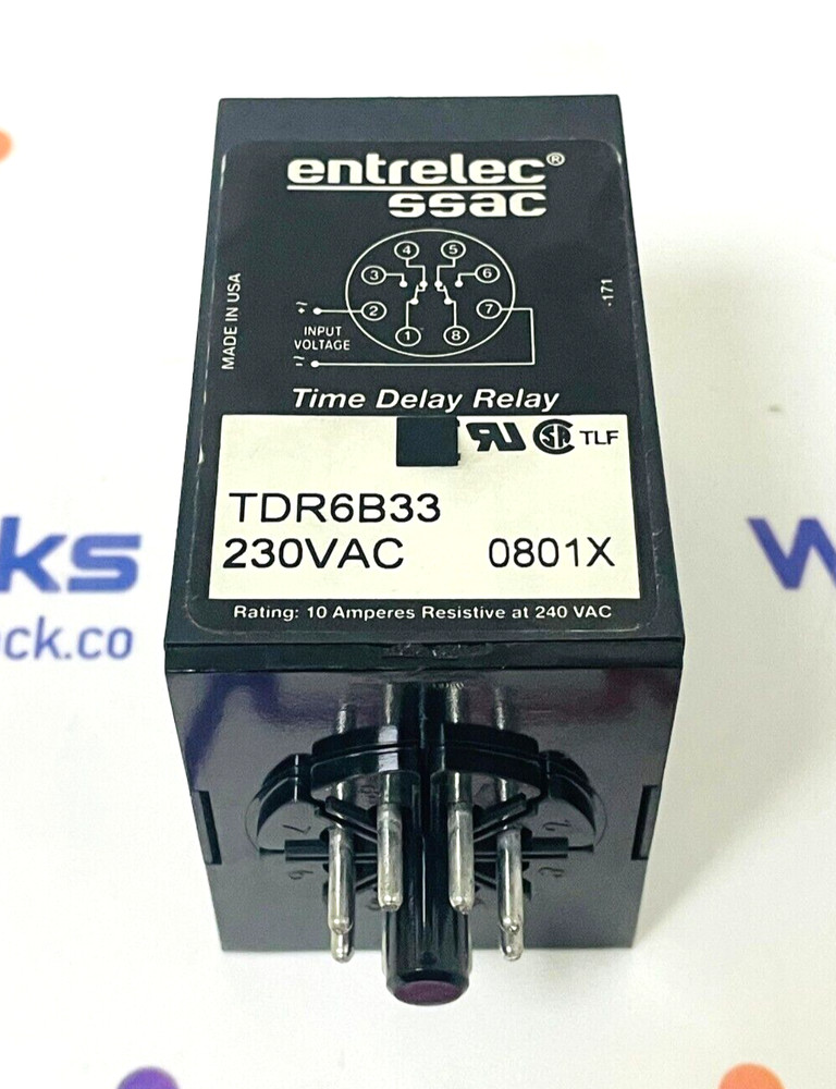 ENTRELEC TDR6B33 Time Delay Relay
