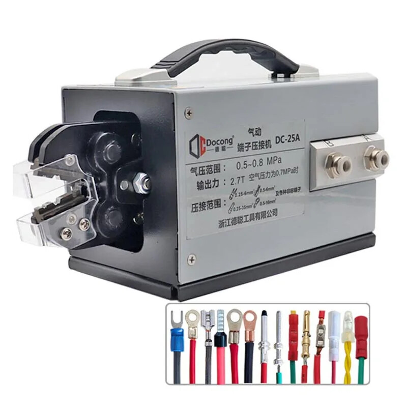 Pneumatic Terminal Wire Crimper Tools Cold Pressing Automatic Crimping Pliers