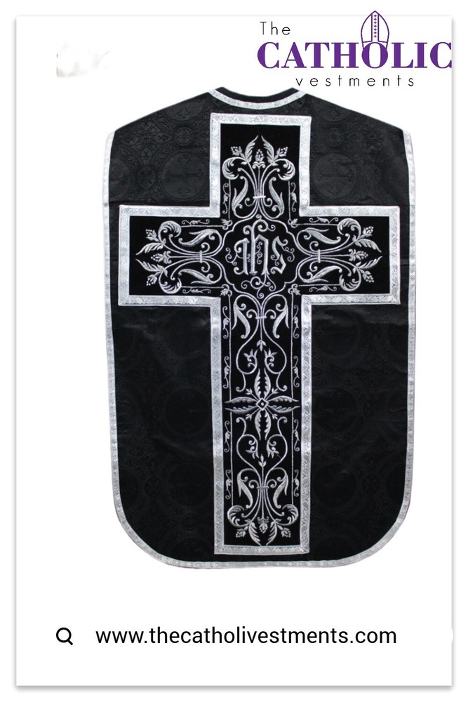 Fiddleback Vestment & Mass Sets - Black