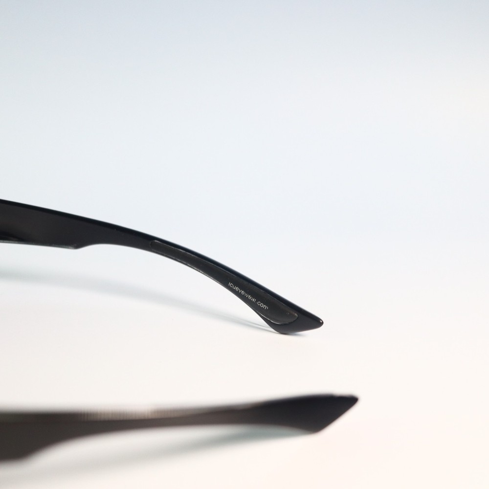 icueyewear sunglasses black frames wrap around N3