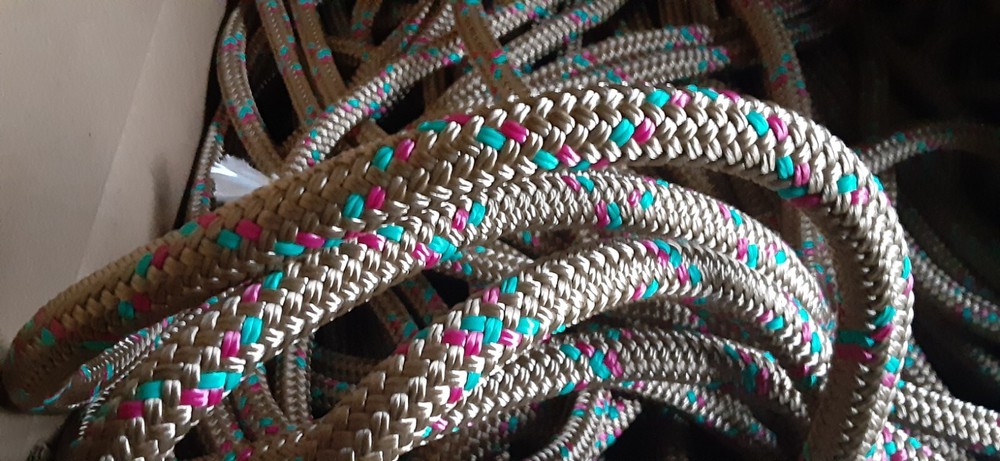 9/16 x 100 ft. Double Braid-Yacht Braid Polyester Rope. Premium