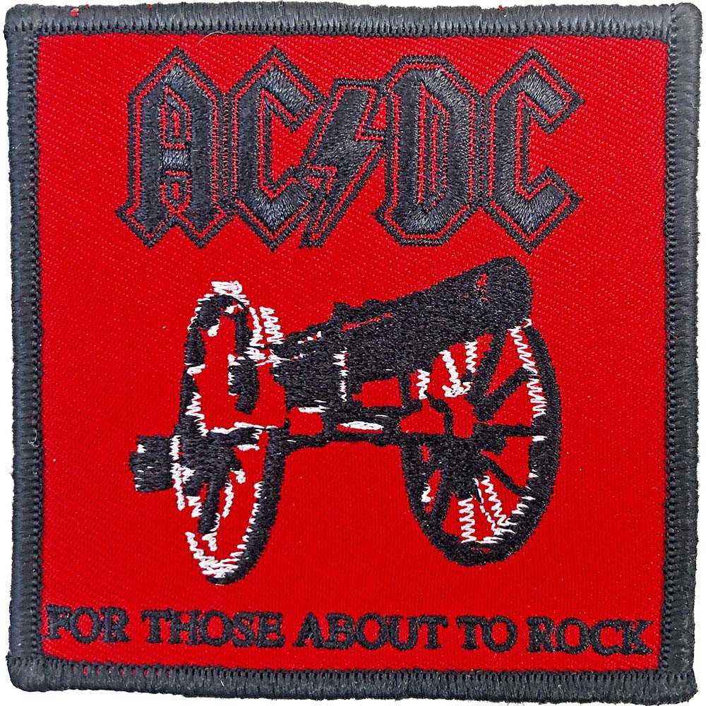 Men's AC/DC For Those About To Rock Embroidered Patch Grey