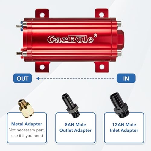 High Performance Fuel Pump 300LPH Flow Rate External Inline Universal 12V