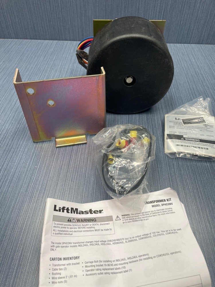 LiftMaster 3-Phase Conversion Kit 3PHCONV Transformer Chamberlain 204A0282
