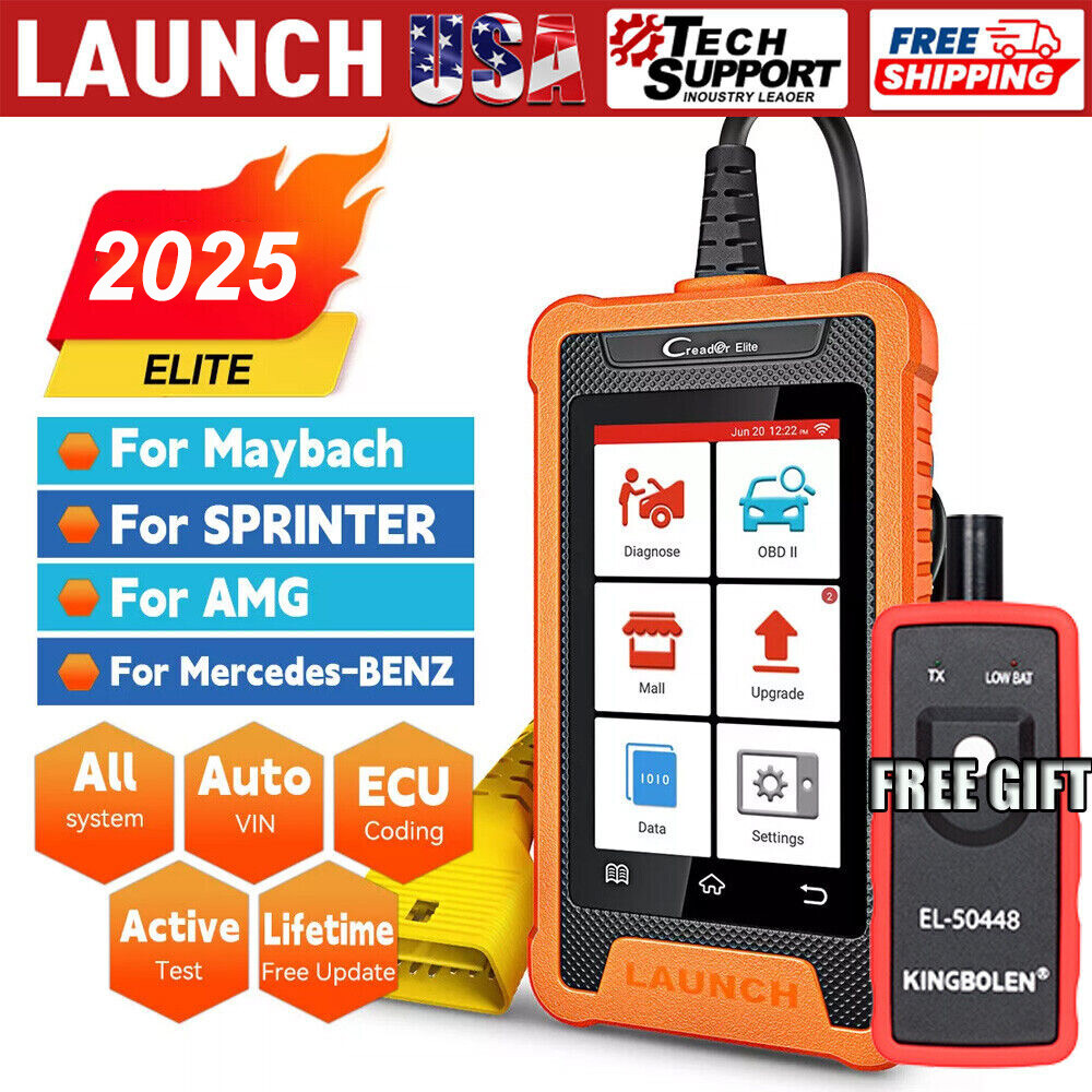 LAUNCH X431 Creader Elite for Benz Bidirectional Car Diagnostic Tool Reader