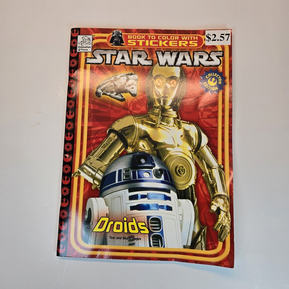 2005 Star Wars Tear & Share With Stickers Never Used