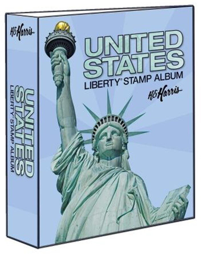 HE Harris Traditional US Liberty Stamp Album 3 Inch, 2 Post Binder Only Storage