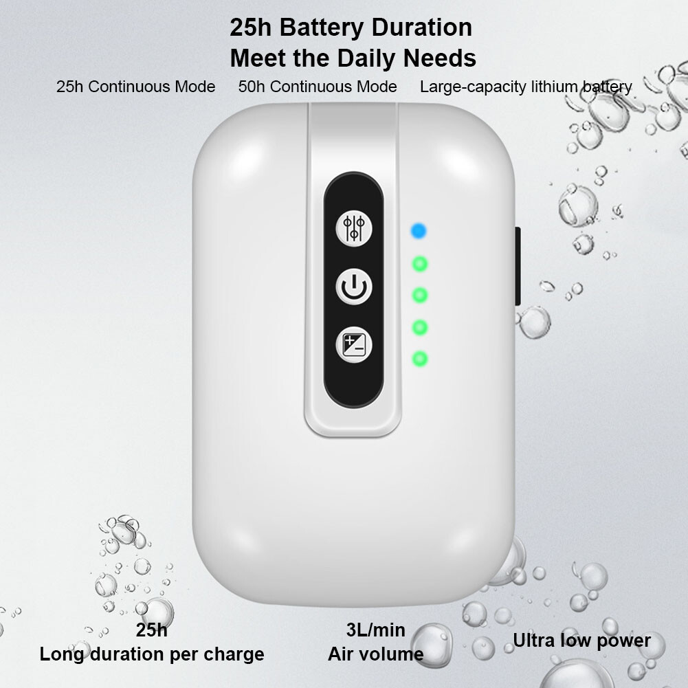 Rechargeable Portable Rechargeable Air pump aquarium fish tank Oxygen Pump New