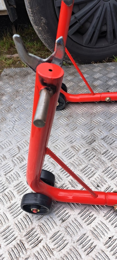 Motorcycle paddock stand.