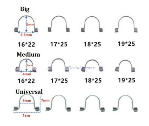100 Dental Ortho Torquing Torque Spring Single Anterior Teeth Rectangular Wire