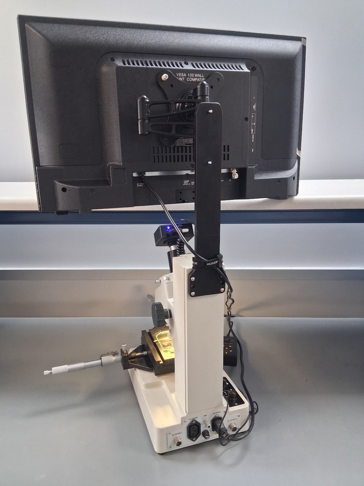 MMBT-1DM XY Tool Scope 20X Toolmakers Manual Microscope 2"x2" Stage HDMI Camera