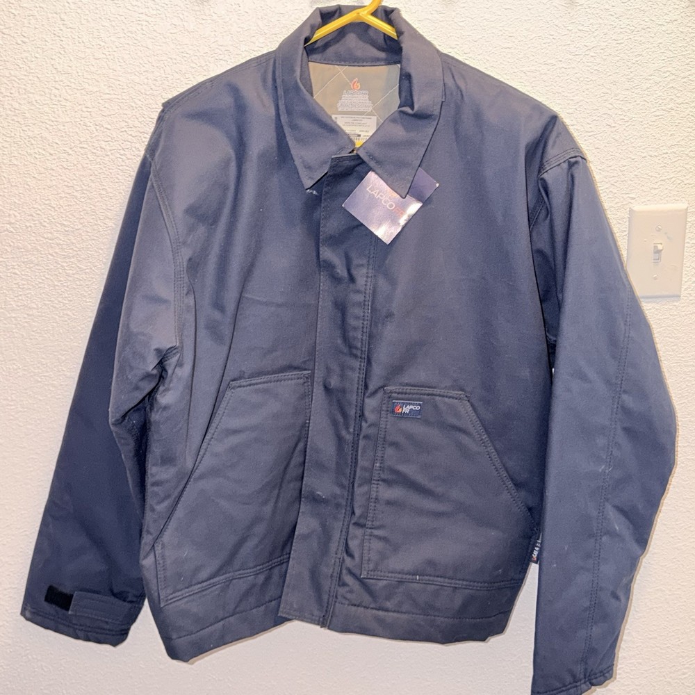 Lapco FR Flame Resistant Work Jacket Navy LAR-REG Construction Industry