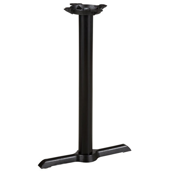 5'' x 22'' Restaurant Table T-Base with 3'' Dia. Counter Height Column