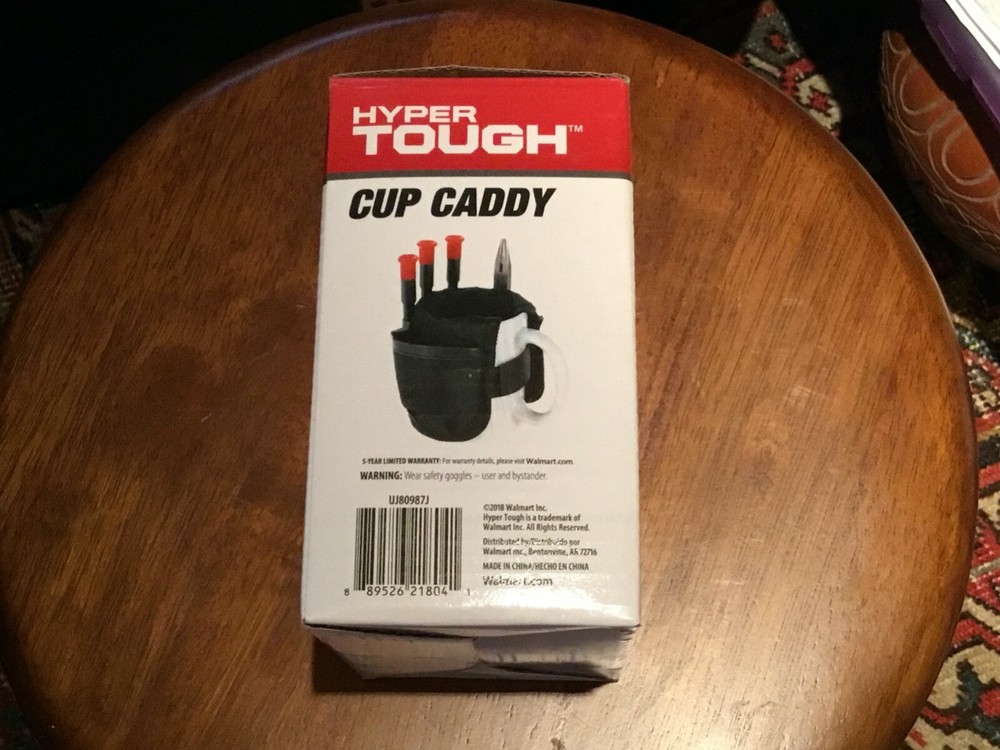 Hyper Tough Cup Caddy With Tools & Cup