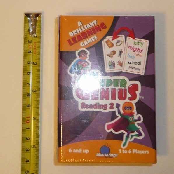 Super Genius Reading 2 A Learning Cards Game Educational Homeschool Home School