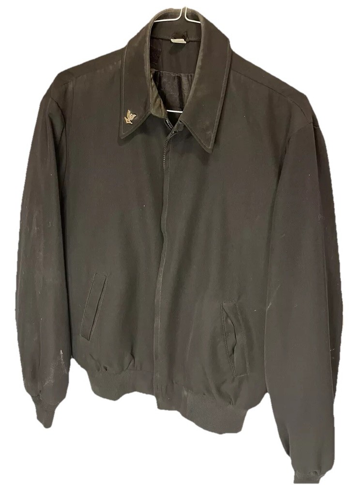 US Navy Jacket 46 Long With Sterling Silver Chevron - Navy Issued