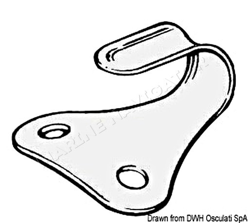 OSCULATI SS Hook For Pipes 40/70 mm