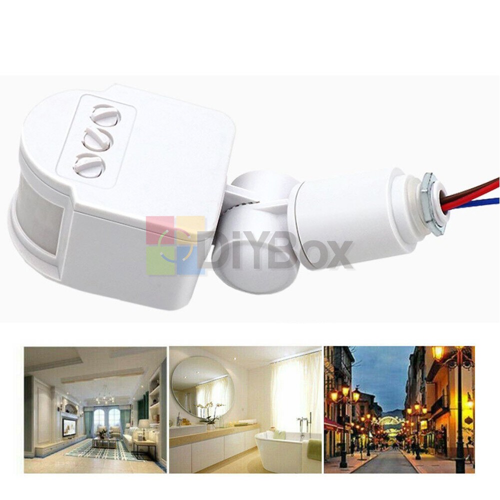 Outdoor LED Security PIR Infrared Motion Sensor Detector Switch Wall Light 180°