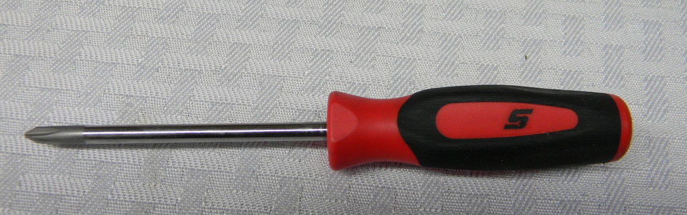 SNAP-ON PHILLIPS #1 INSTINCT SOFT GRIP MINI-TIP RED SCREWDRIVER #SGDP301BR