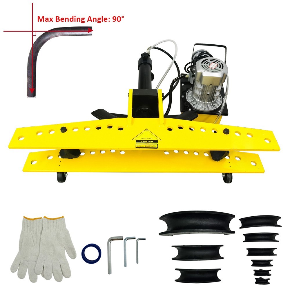 110V Split Type Electro-hydraulic Round Pipe Bending Machine 90° with 10 Dies