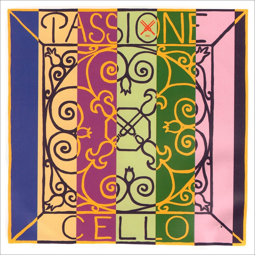Passione Cello D String - chromesteel/steel: thick/stark