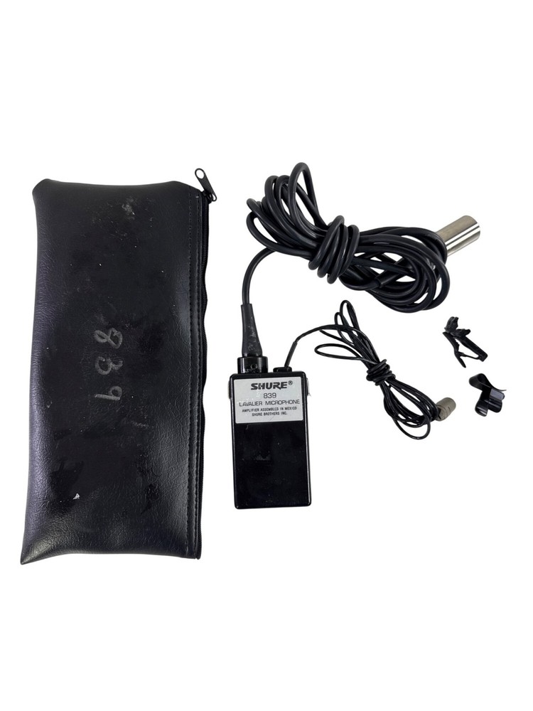 Shure 839 Lavalier Microphone with Leatherette Case
