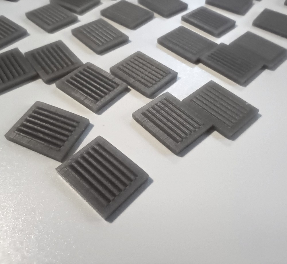 HO Scale Wall Vents 10x8mm 40pcs