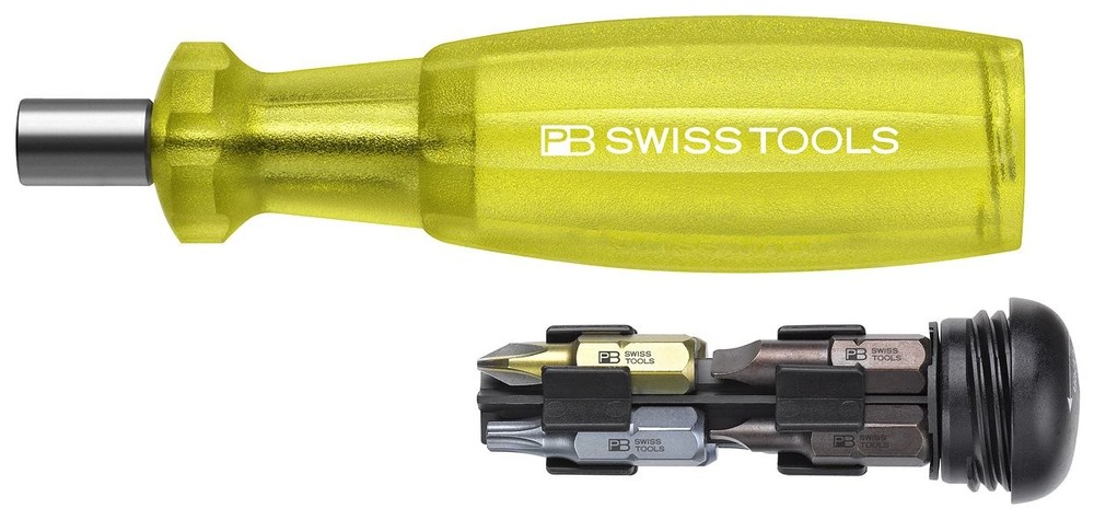 PB Swiss Tools Insider 1 - Universal 1/4" bit holder with 10 PrecisionBits in...