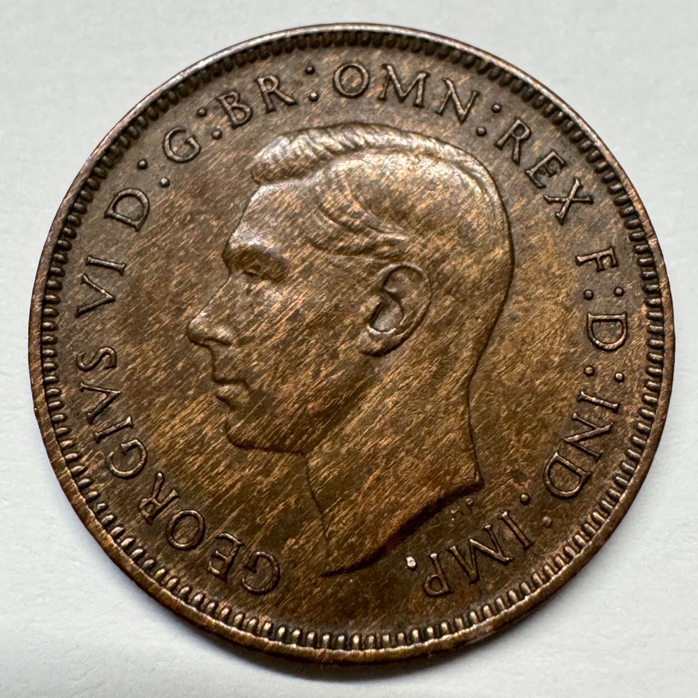 1946 UK 1 Farthing - Coin #C-063