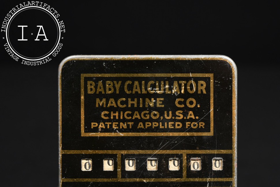Antique Baby Calculator Pocket Adding Device