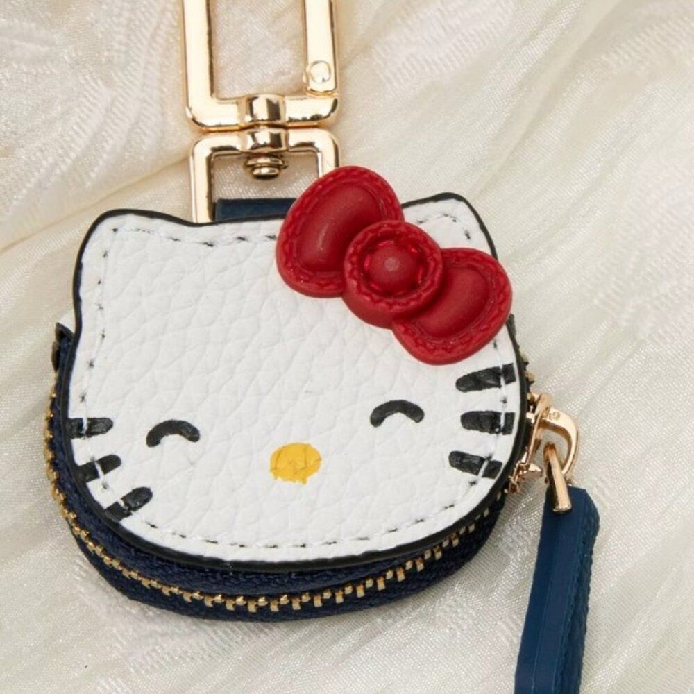 6PK Hello Kitty White Bag Charm Key Ring2