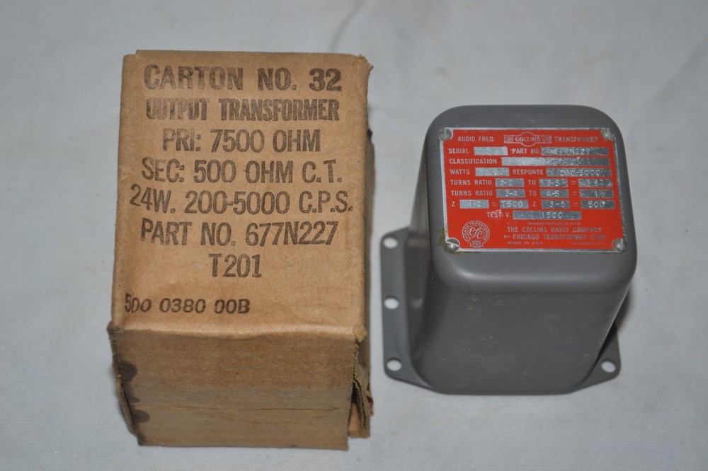 Collins 677N227 Ham Radio Output transformer