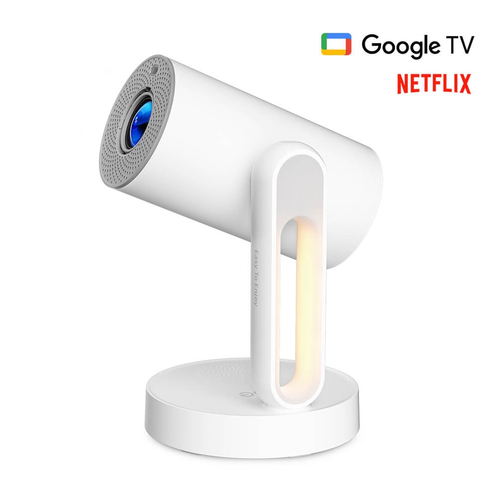 ETOE Starfish Plus Projector,300 ANSI Beamer Google TV,1080P,Automatic Screen