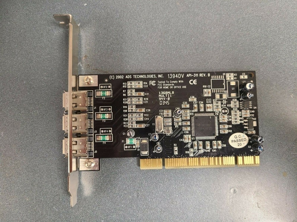 ADS TECHNOLOGIES 1394DV API-311 REV.D WIREFIRE CARD, 3 INPUT