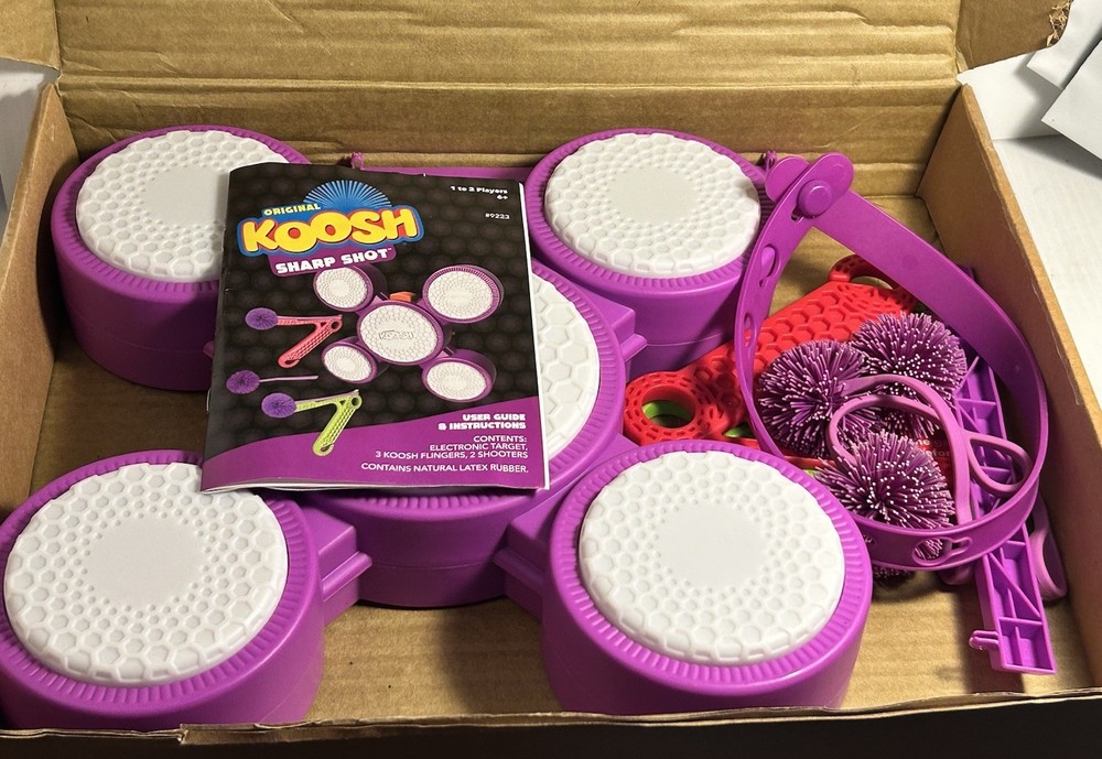 Hasbro Koosh Sharp Shot Interactive Target 3 Electronic Game, Tested Works