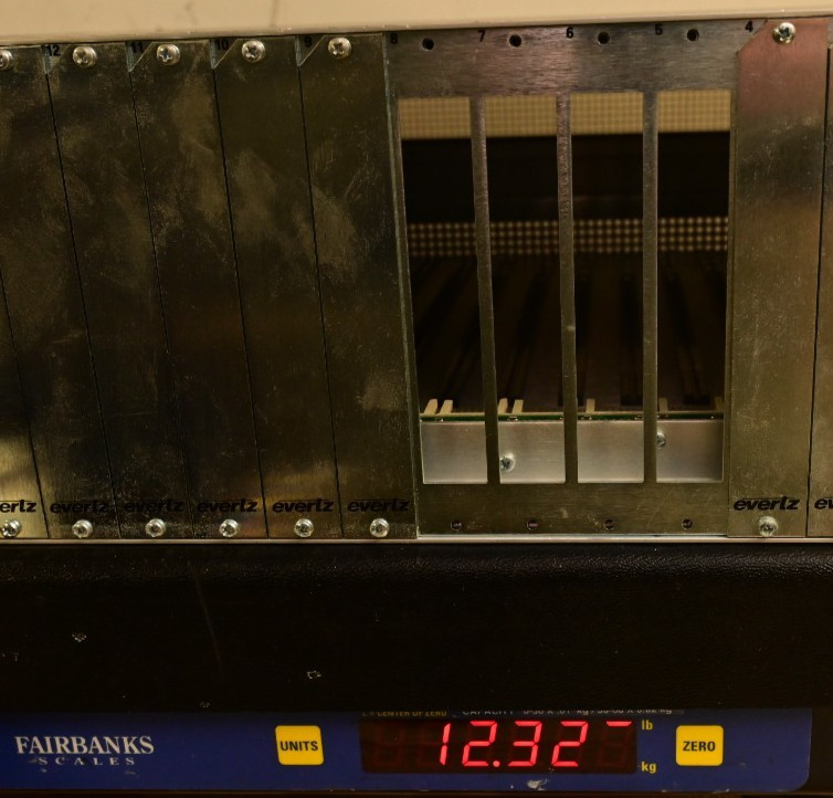 Evertz 7700 Multiframe Chassis Empty w/ Backplane Rack Mount 7700FR-C