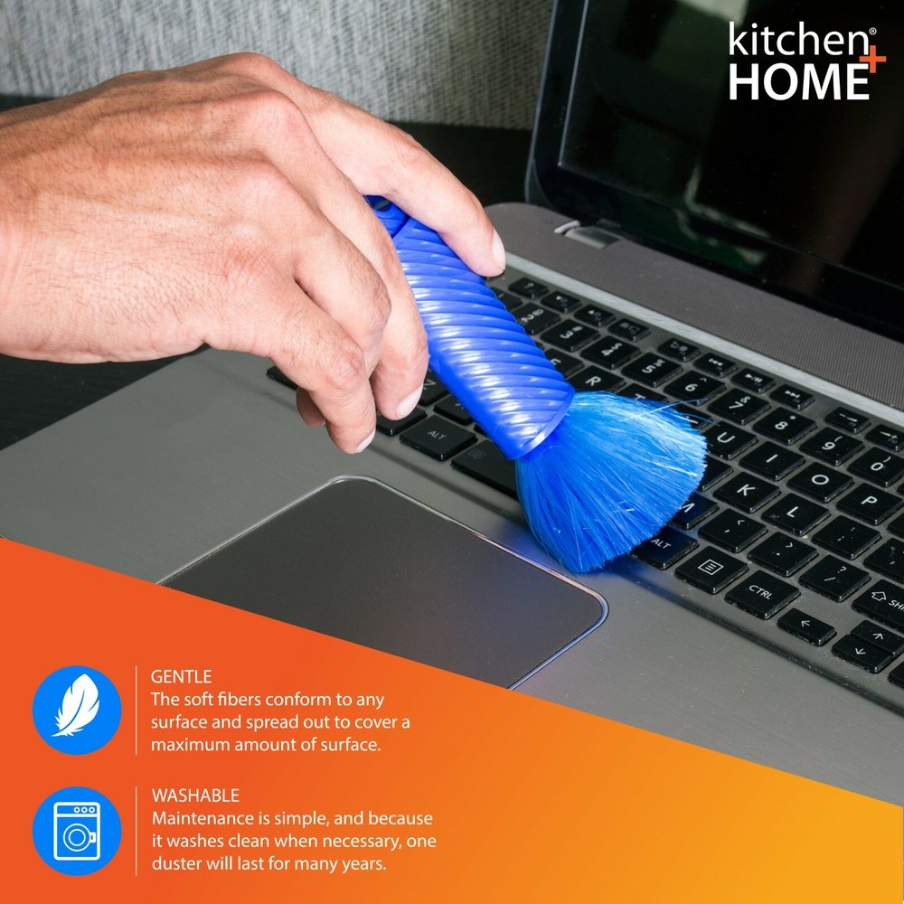 Mini Duster - 6.5" Compact Travel Duster w/ Carry Case - Computer Car Duster