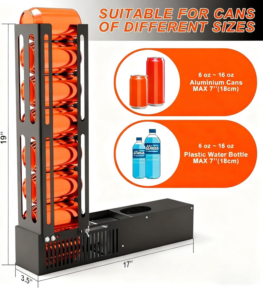 Electric Can Crusher,8Oz16Oz&12Oz Automatic Can Crusher, Automatic Can Eject,Can